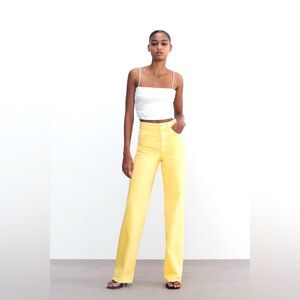 Zara satin effect crop top with shoulder ties-worn once!